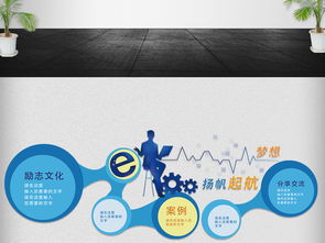 简约创意科技微立体企业文化墙设计 数字文化创意内容应用新篇章